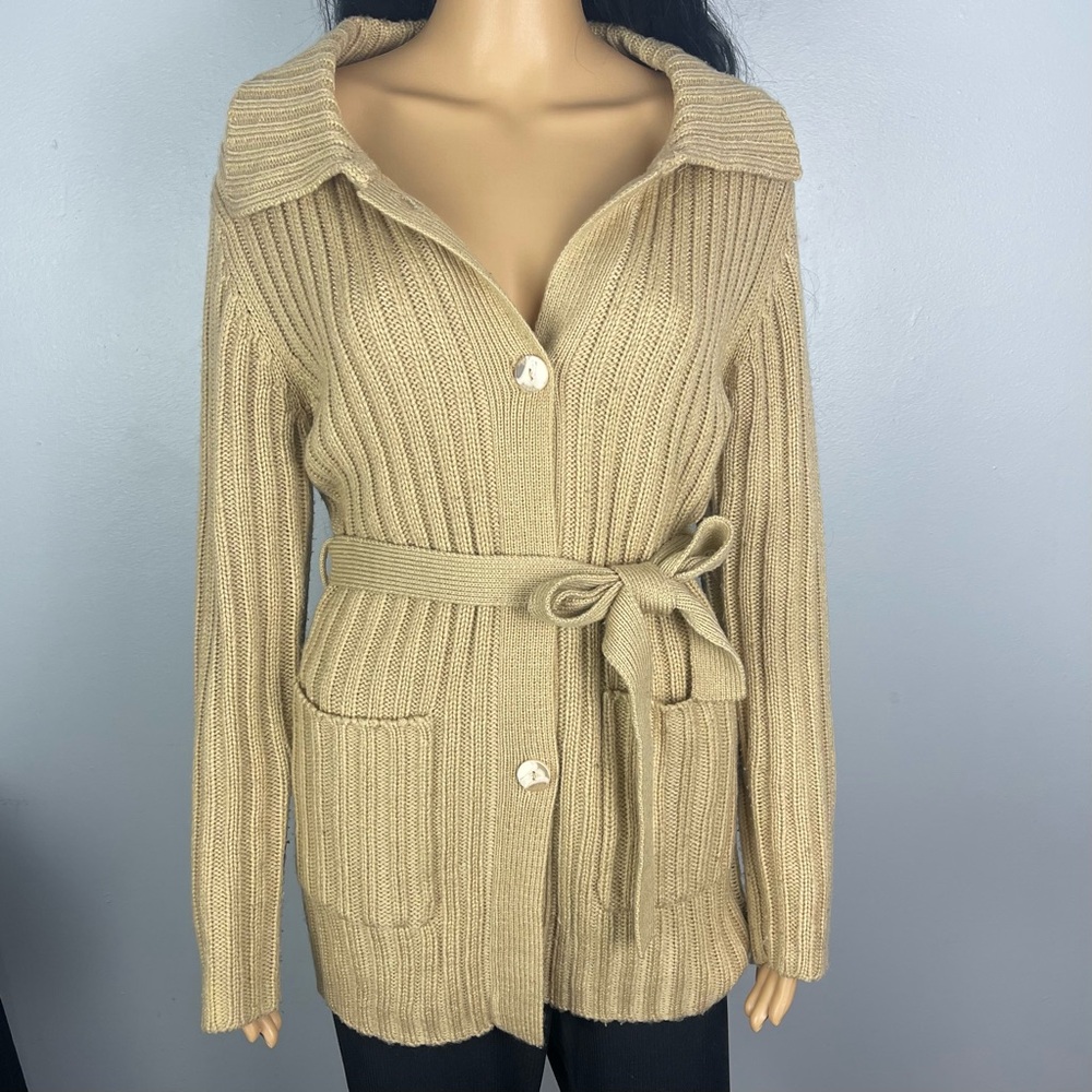 Tan Ribbed Sweater